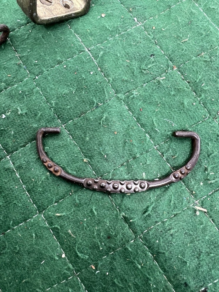 Lot of 3 Antique Cast Iron Coat Hooks And Handle Drawer Pull