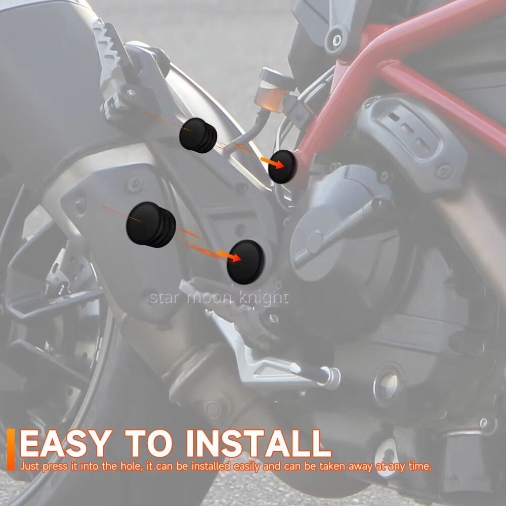 Frame Cap Plug For Ducati Hyperstrada 821 SP Frame Hole Cover Caps Decorative