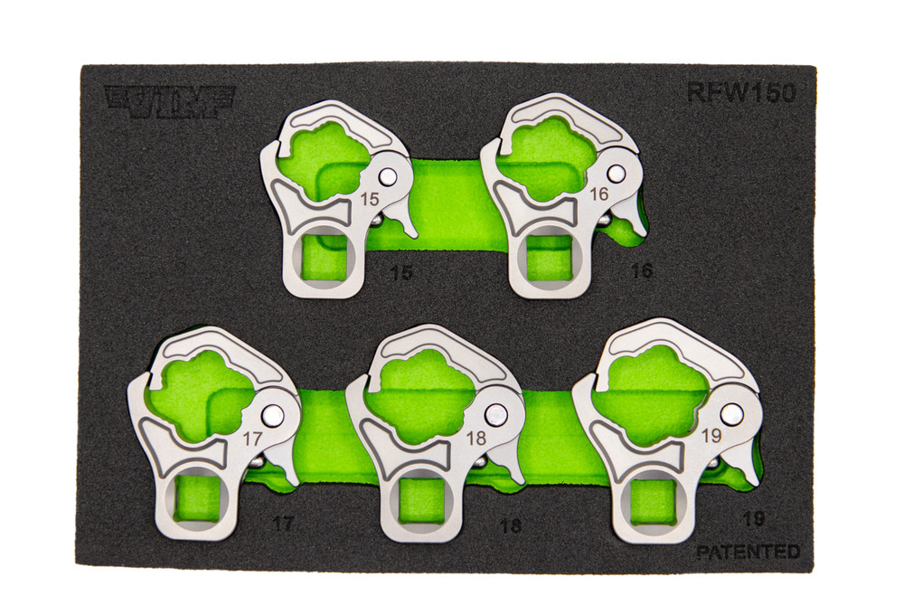 VIM Tools RFW150 5 Piece 3/8" Drive Ratcheting Flare Nut Set