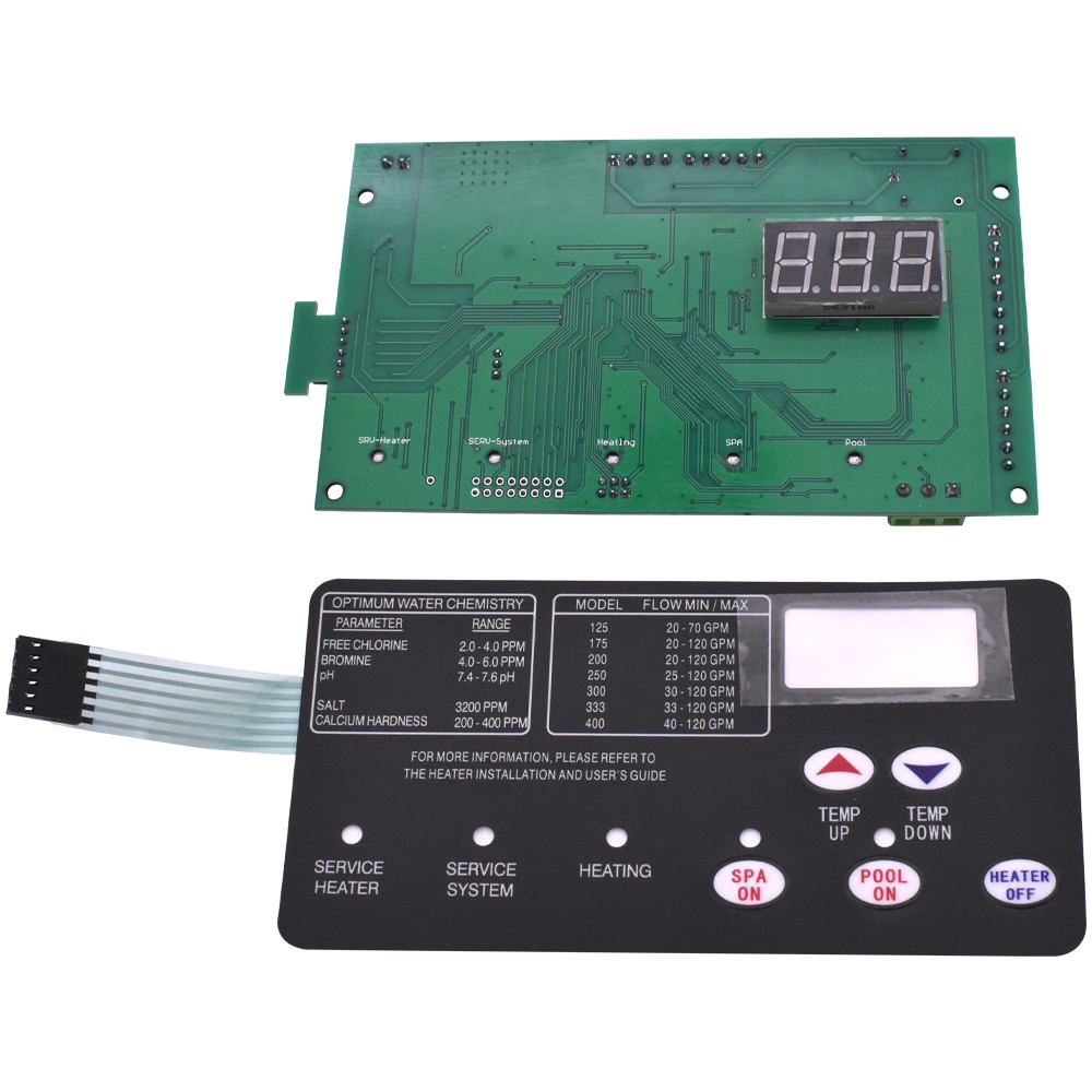 42002-0007S Control Board 472610Z Pad for Pentair MasterTemp Max-E-Therm Heaters