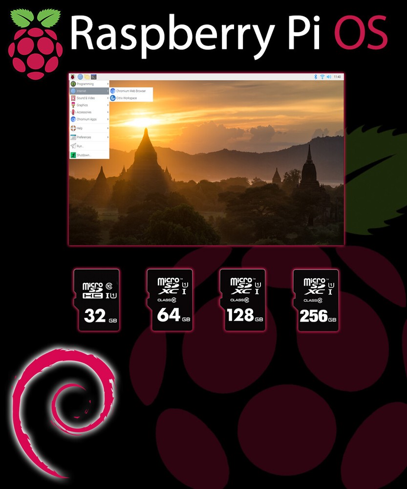 Raspberry Pi OS for Raspberry Pi PreLoaded Micro SD