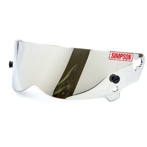 Simpson Safety 89406A Mirrored Helmet Shield For Bandits/Diamond Back Helmets