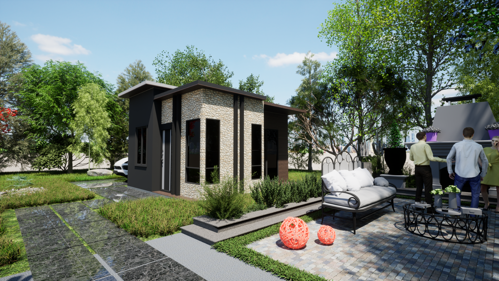 Small House Plans 5.5x6.5 m2