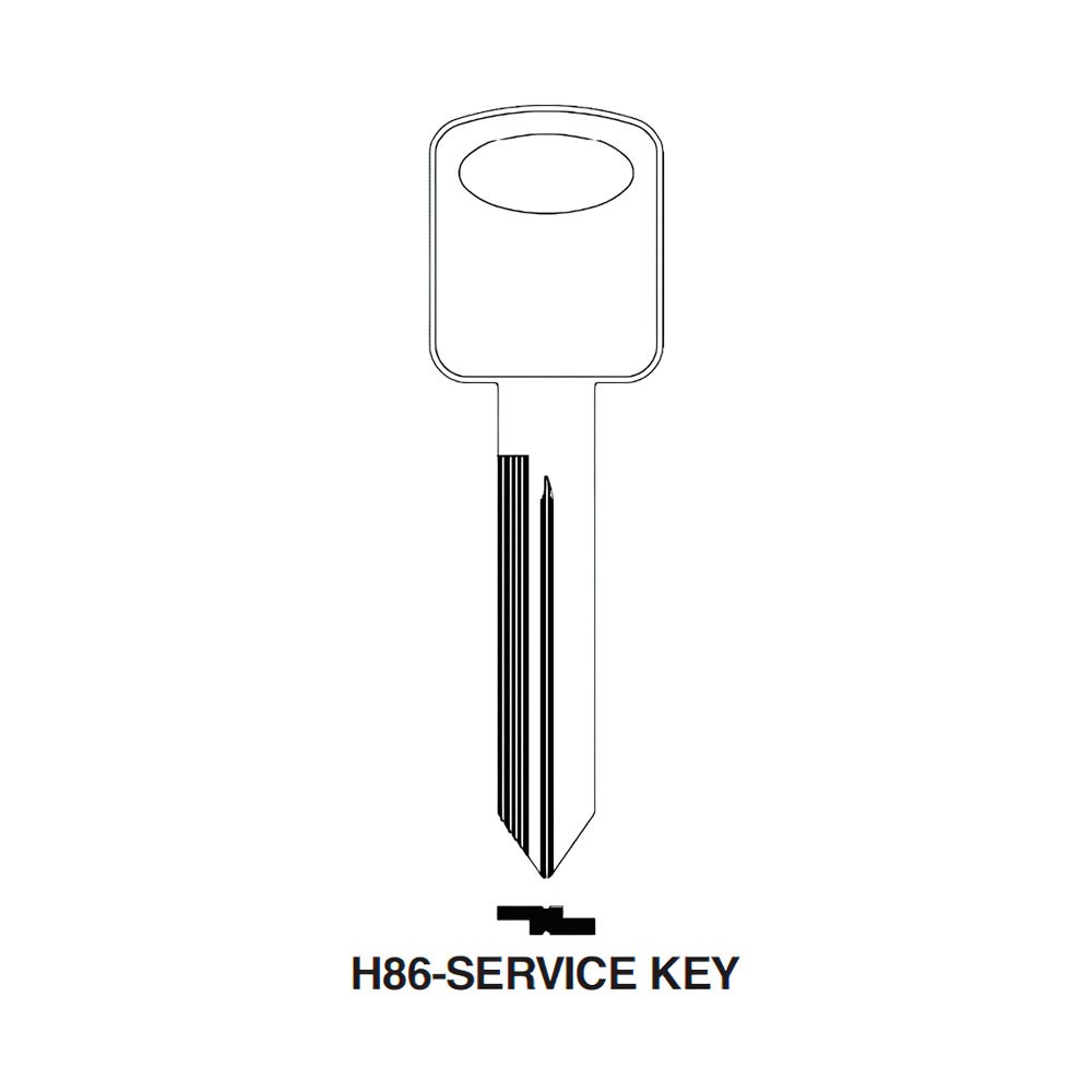 H86 Key Blank Nickel