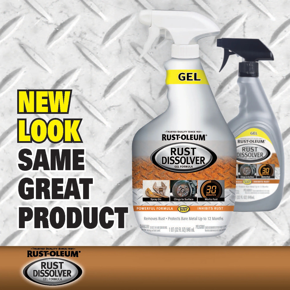 Rust-Oleum Rust Dissolver Gel Spray 32 Oz Heavy Duty Rust Remover