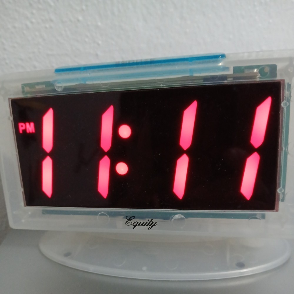 Clear Jail/Prison (WDOC) Issued Alarm Clock. Tested Working.