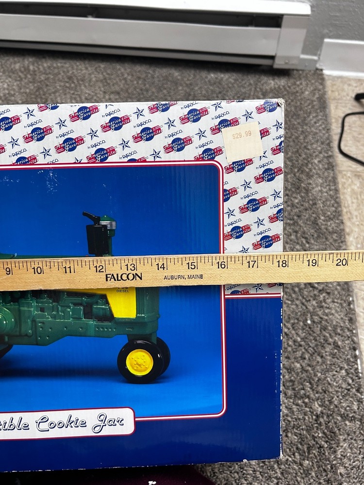 John Deere 730 Diesel Tractor Cookie Jar Released In 2000 with Box