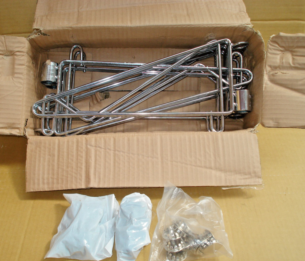 Metro 1WS14C Super Erecta Chrome Single Post Mount  14" Shelf Support 6 Pack