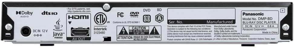Panasonic DMP-BD Refurbished Region Free Blu-ray player Code Free (ABC) (0-8)