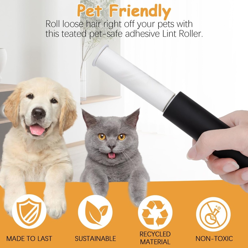 Lint Roller Refill Compatible with Flint,Extra Sticky Retractable Lint Refill...