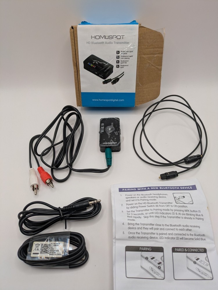 Homespot HD Bluetooth Audio Transmitter - Model - BTADP-128-D OPEN BOX