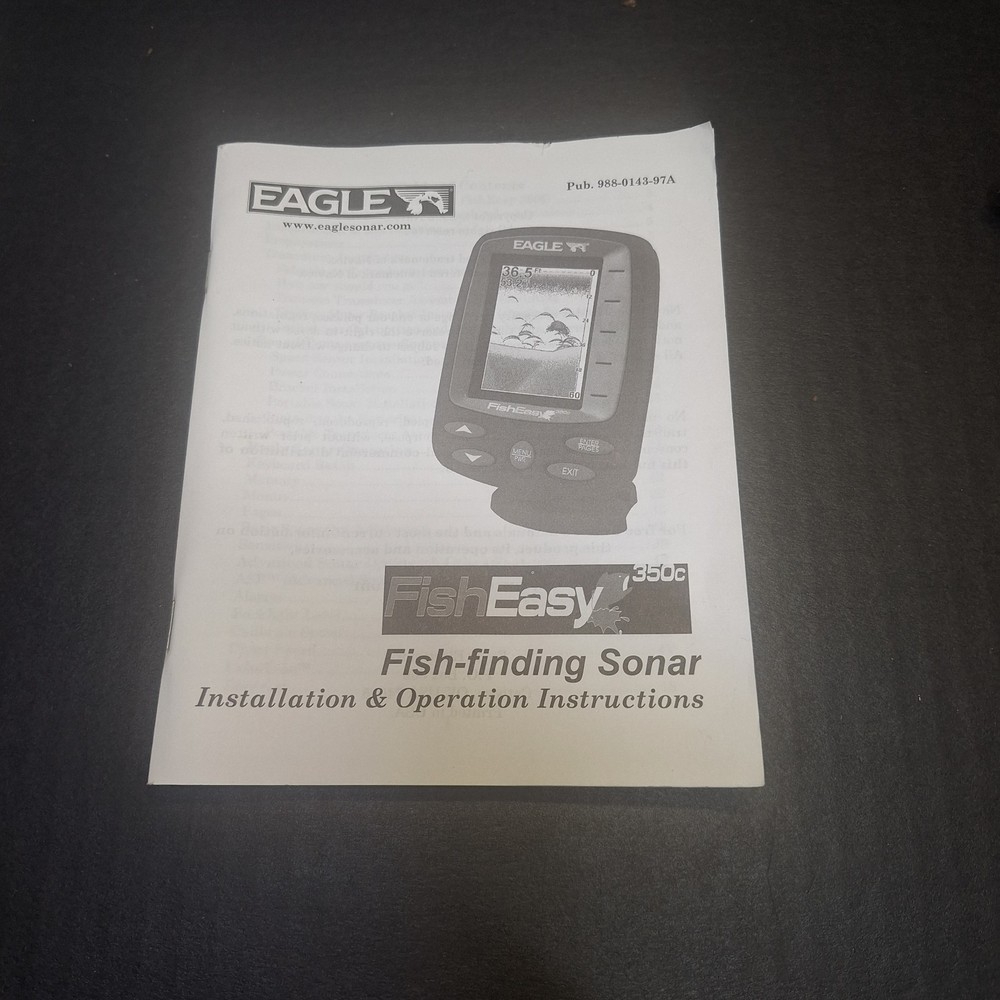Eagle Fish Easy 350c Operating Instructions Manual