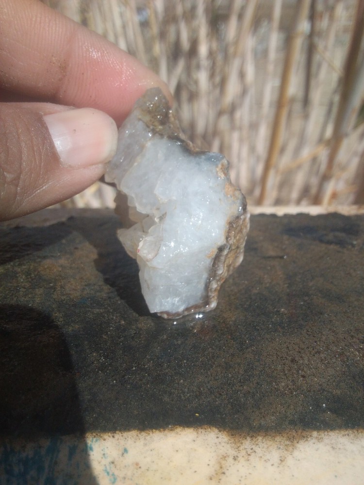 Quartz Crystal Specimen With Host Attached Collect Display
