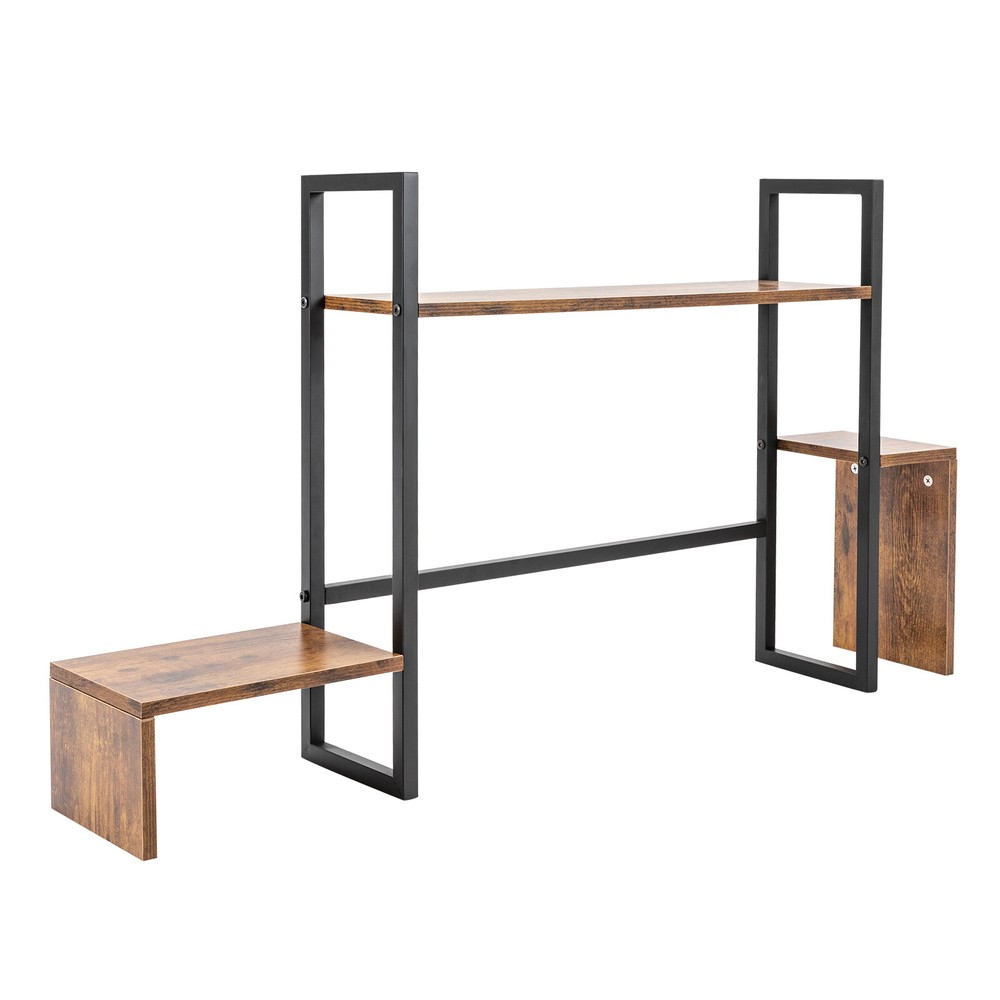 Countertop Computer Rack Desk Storage Organizer Desktop Bookshelf Display Shelf