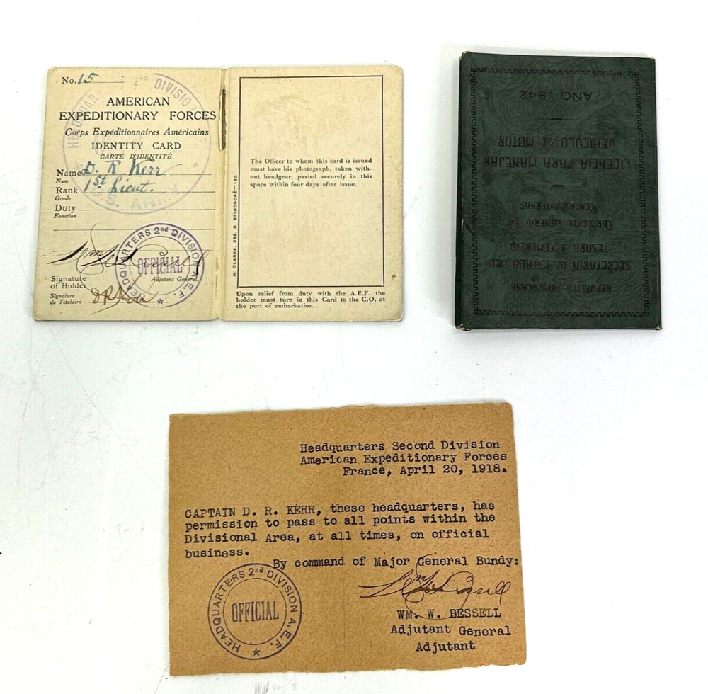 WWI & WWII Named US Army Officer Documents
