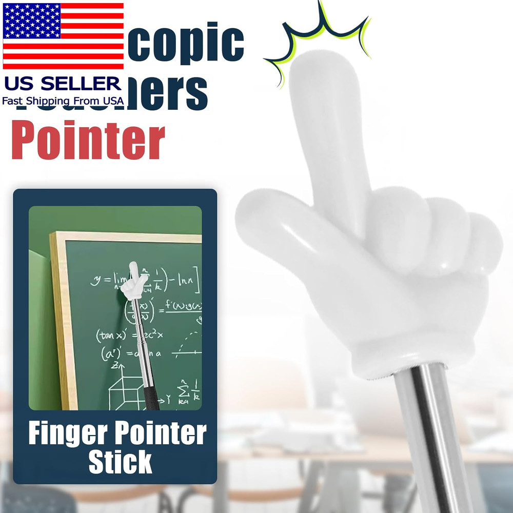 2 Pack Telescoping Teachers Pointer - Versatile Retractable Hand Pointers for Te