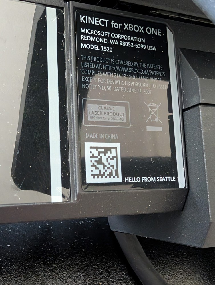 Microsoft Xbox One Kinect Sensor Bar - Black