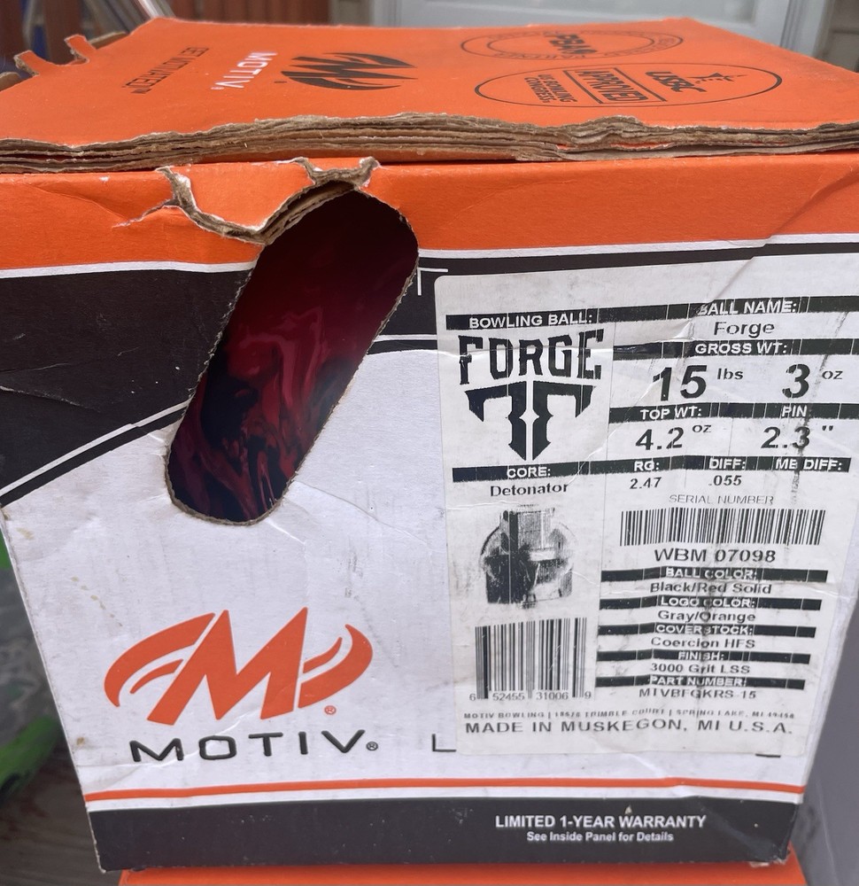 15 Lb Motiv Forge New In Box