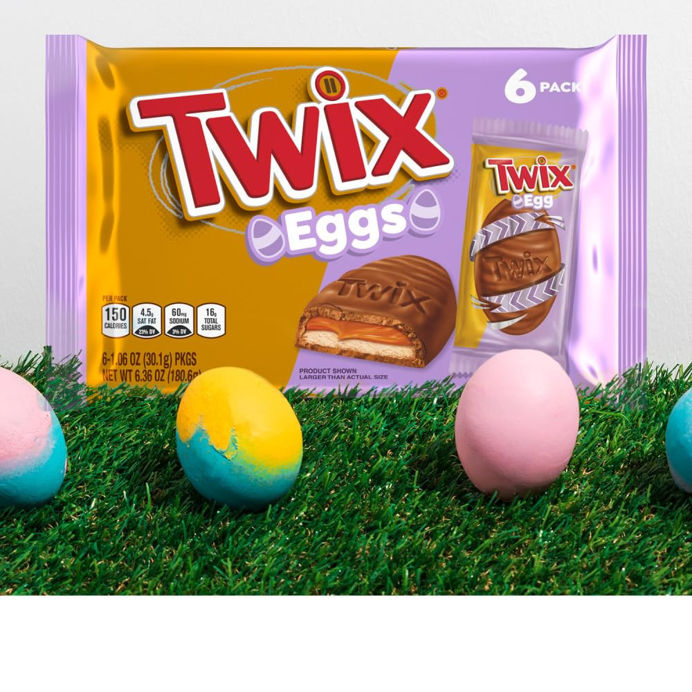 Easter Eggs, 1 Package (1 Package Includes 6 Snack Size Eggs)
