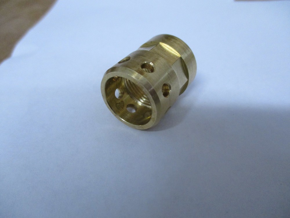 Micro Muzzle Brake LongShot MINI-BRAKE for 9/16-24 TPI Solid BRASS