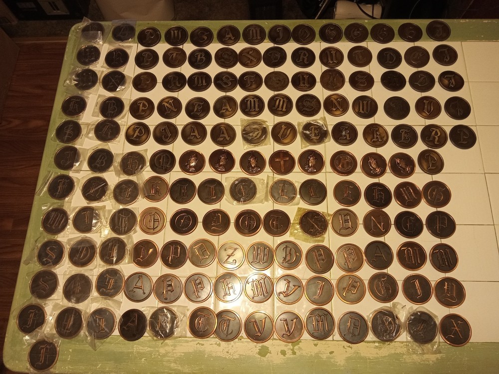 152 Vintage Hyde Park  Monogrammed Metal Letters