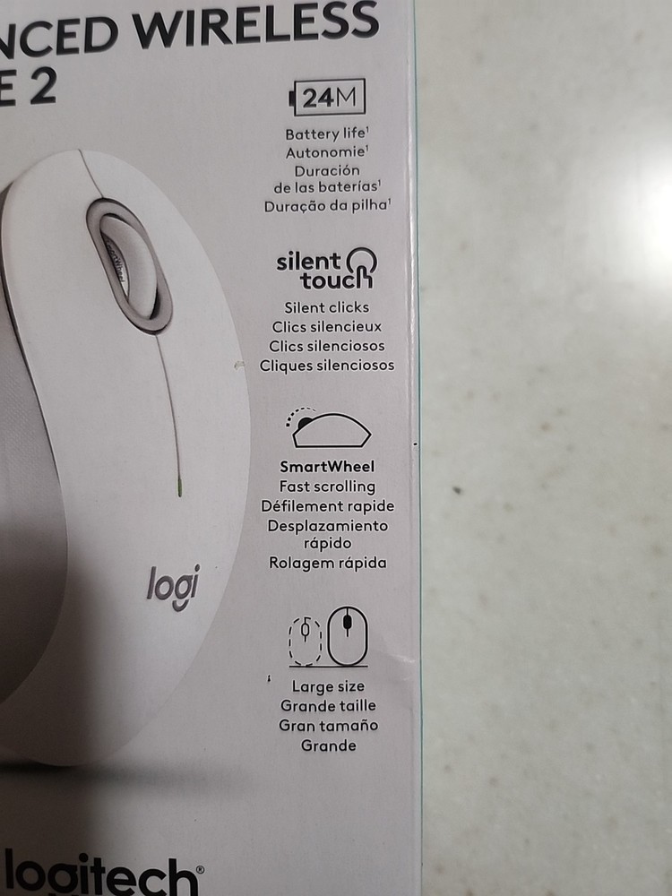 Logitech Advanced Wireless Mouse 2 Silent Touch Wireless Bluetooth