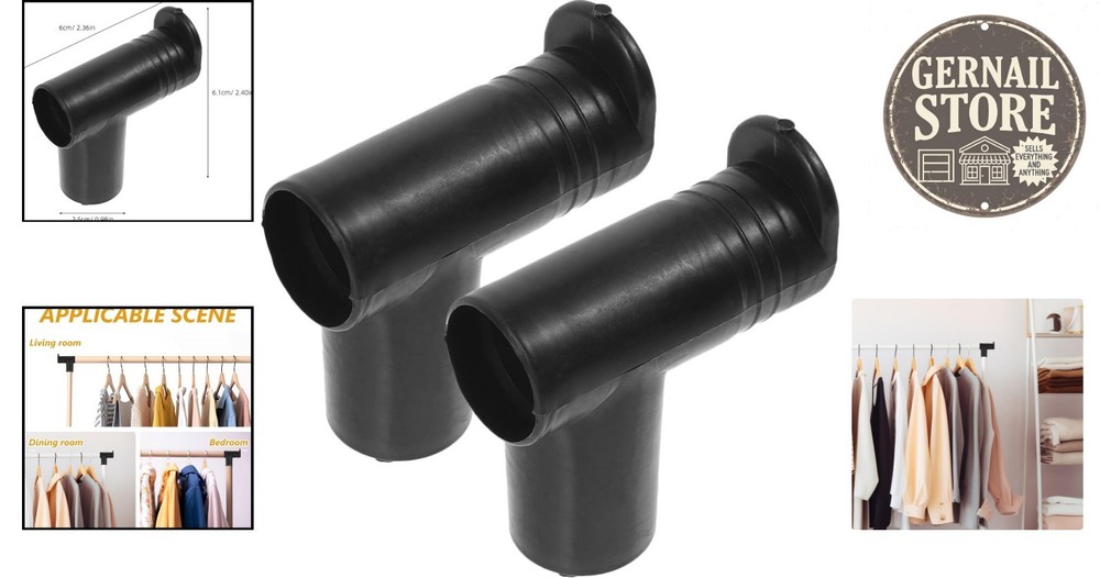 2 Pack Right Angle Clothes Rack Connectors - Essential Laundry Accessories