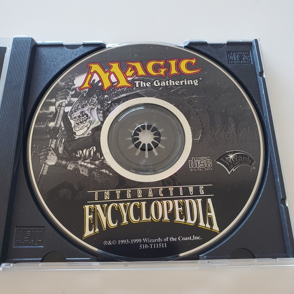 Magic The Gathering Interactive Encyclopedia (PC CD-ROM, 1999) TESTED & WORKING