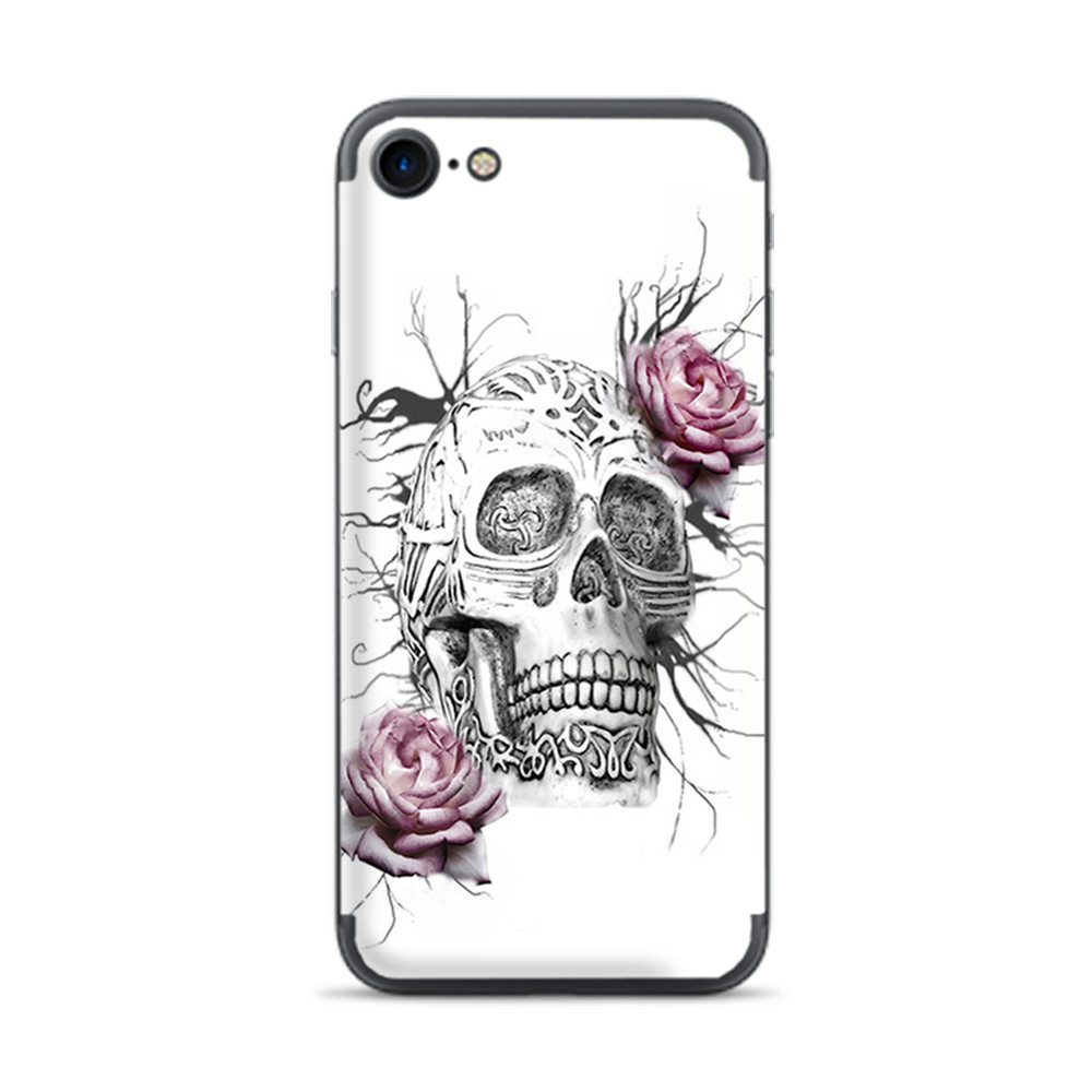 Apple iPhone 7 / 8 Skins Decal Wrap Roses in Skull