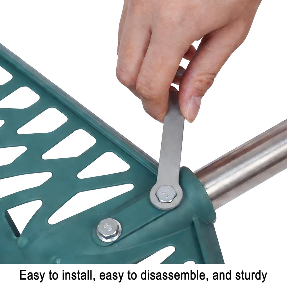 Artificial Turf Rake with Adjustable Steel Handle from 32 to 61 Inch, Durable Ar
