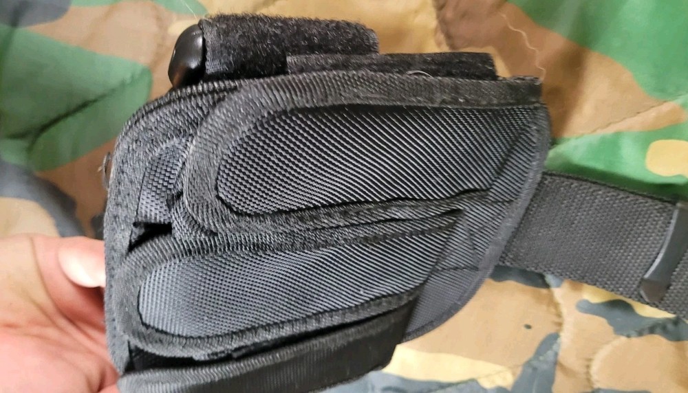 Nylon Black Drop Leg 3 Magazine Holder AMBIDEXTROUS