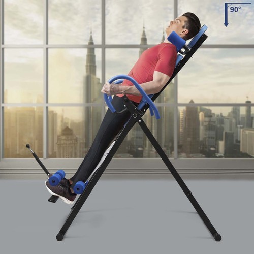 Fitness Back Pain Relief Inversion Table Excercise Stretching Inverted Bench