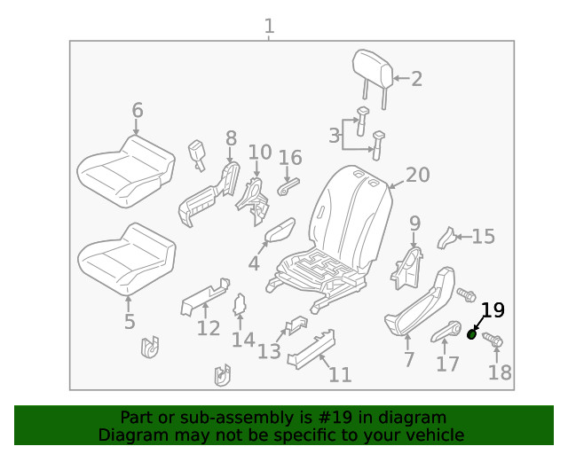 Genuine GM Handle Cap 19317582