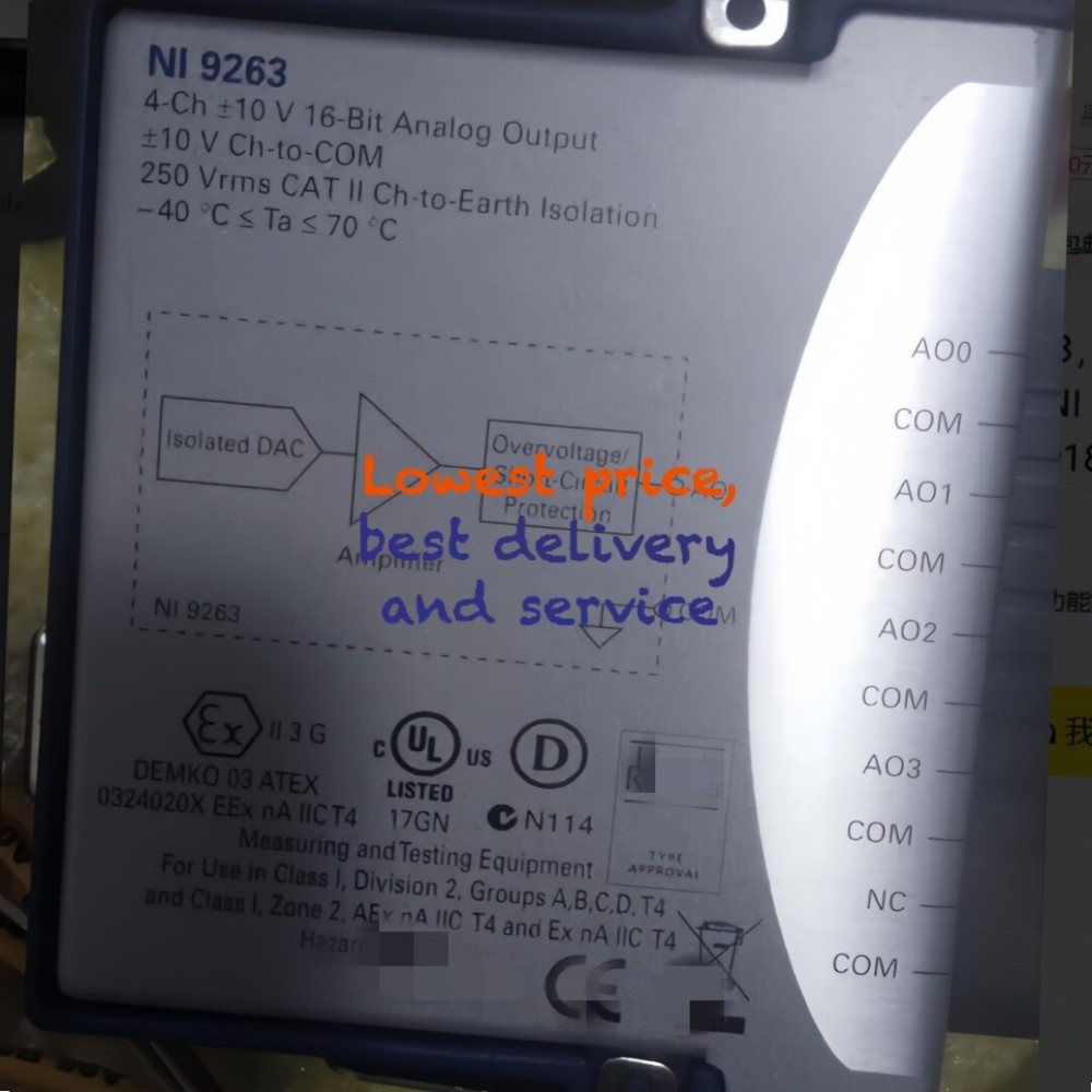 1PC  NI 9263 cDAQ Analog Output Module Used