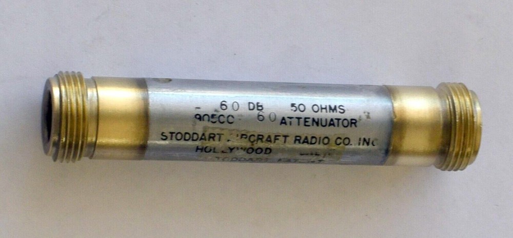 Stoddard 60 dB, 50 Ohms, Fixed Attenuator