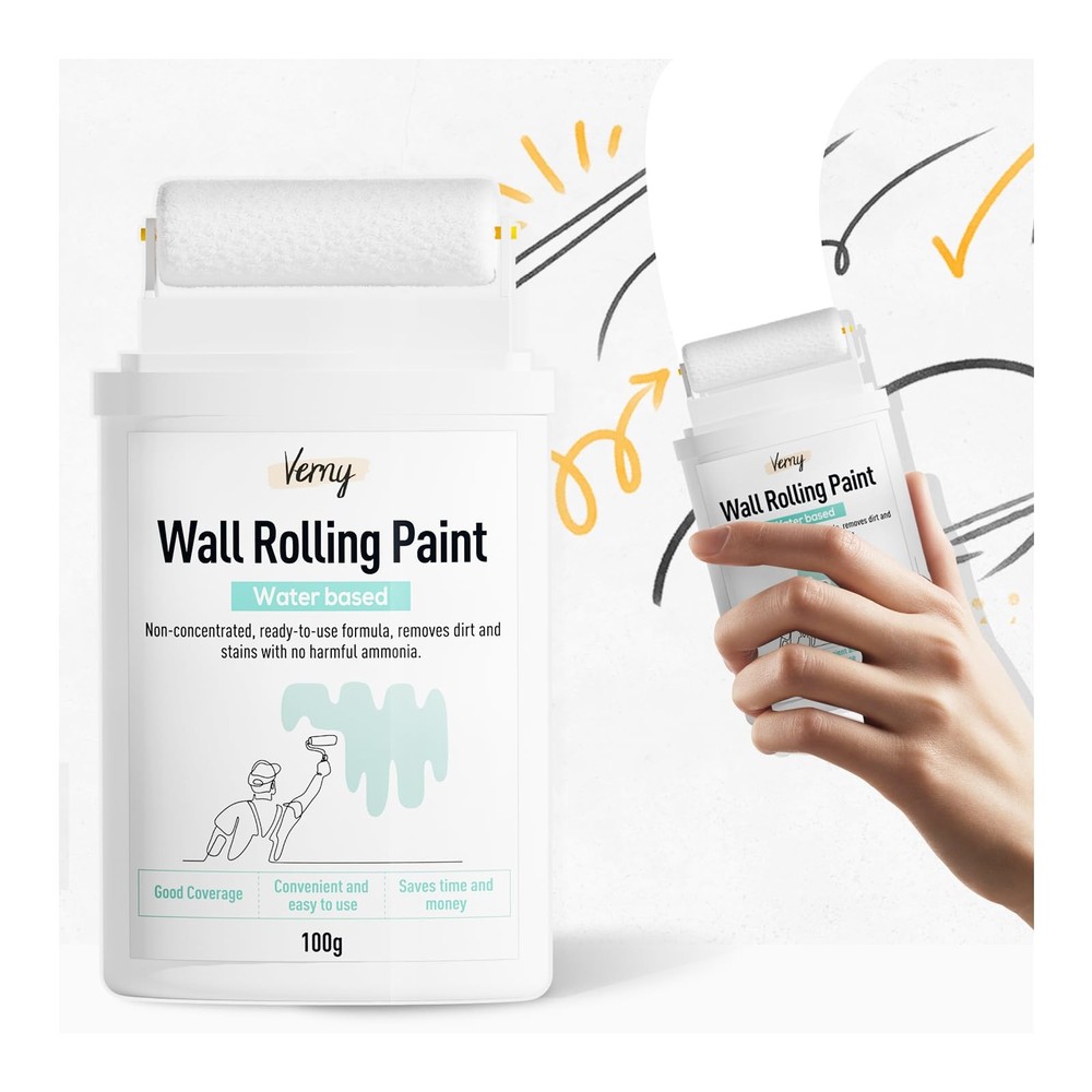 White Paint, Paint for Wall Touch up Walls, Water Based
