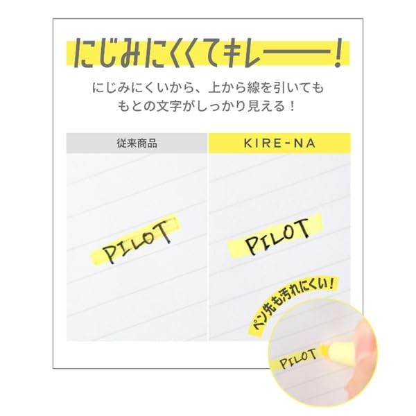 PILOT KIRE-NA Highlighter Set, Basic 5 1 Count (Pack of 5), 5-piece set