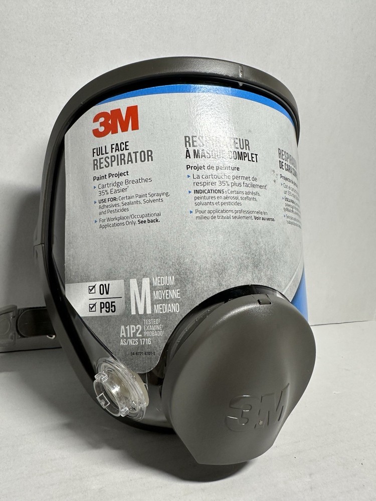 3M Full Face Paint Project Respirator Size Medium, Does Not Include Filters