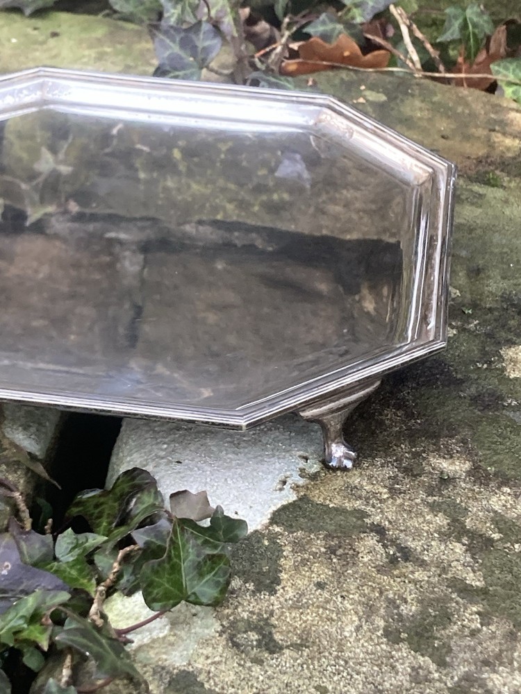 Solid Silver Salver Tray by Roberts Belk for Davidson Henderson Sorley 1930