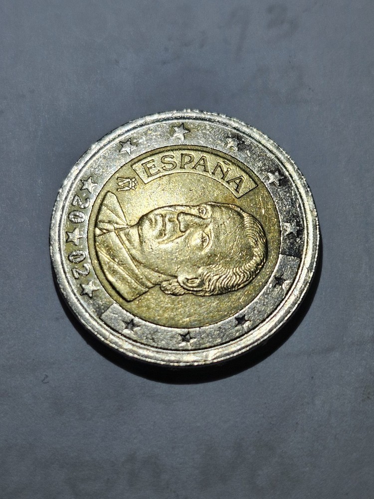 2002 SPAIN 2EURO Coin Errors For Collectors