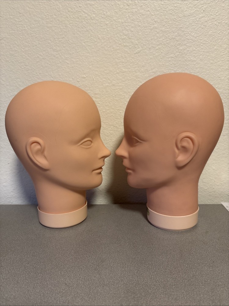 Mannequin Head For Eyelash Extension Makeup Application Practice / Flat