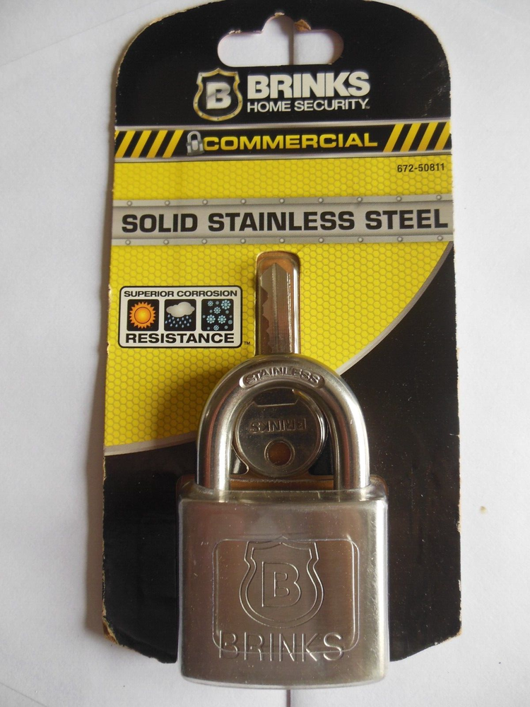 BRINKS * Commercial Grade *Solid Stainless Steel* Free Shipping