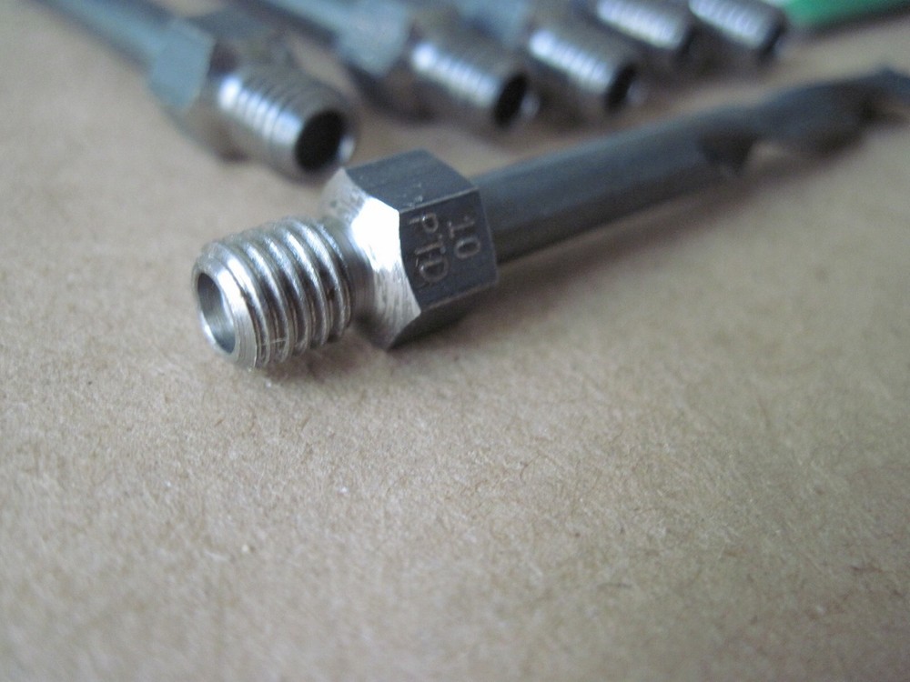(Qty 6) Precision Twist Drill #10 (.1935") Threaded Shank Long Drill Bits 017910