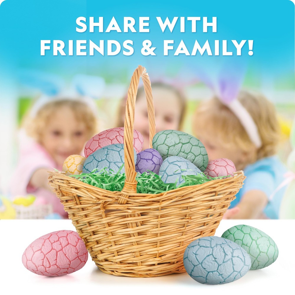 Easter Eggscavation Dig Kit - 12 Easter Egg Dig Bricks with Real Gemstones & ...