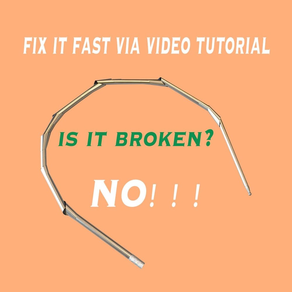 OUERMAMA Black Magic Cane Metal Appearing with Video Tutorial and