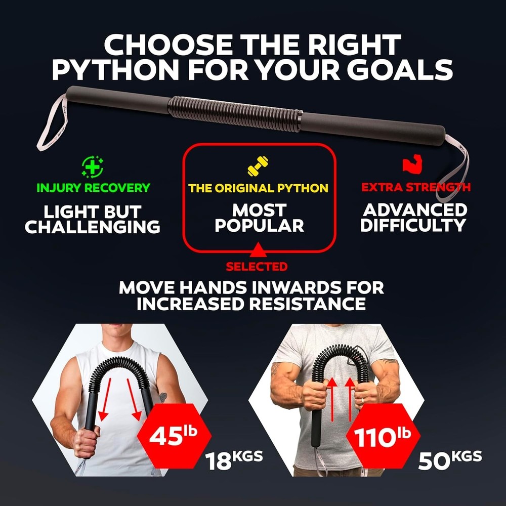 Versatile Python Power Twister - Transform Your Upper Body Anytime (45-110 Lbs)