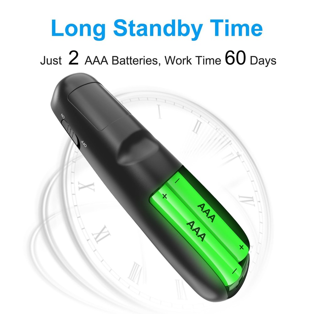 Wireless Presentation Clicker Remote - USB-C PowerPoint, Google Slides, Keynote