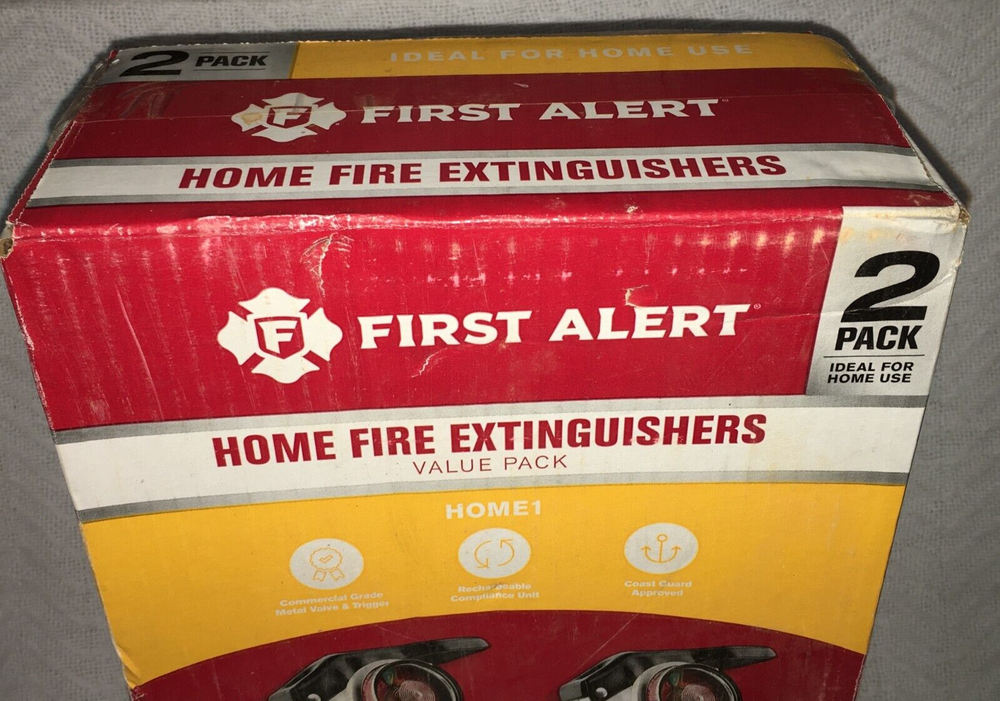 First Alert Home Fire Extinguishers 2 Pack - TOP QUALITY FIRE EXTINGUISHERS NEW