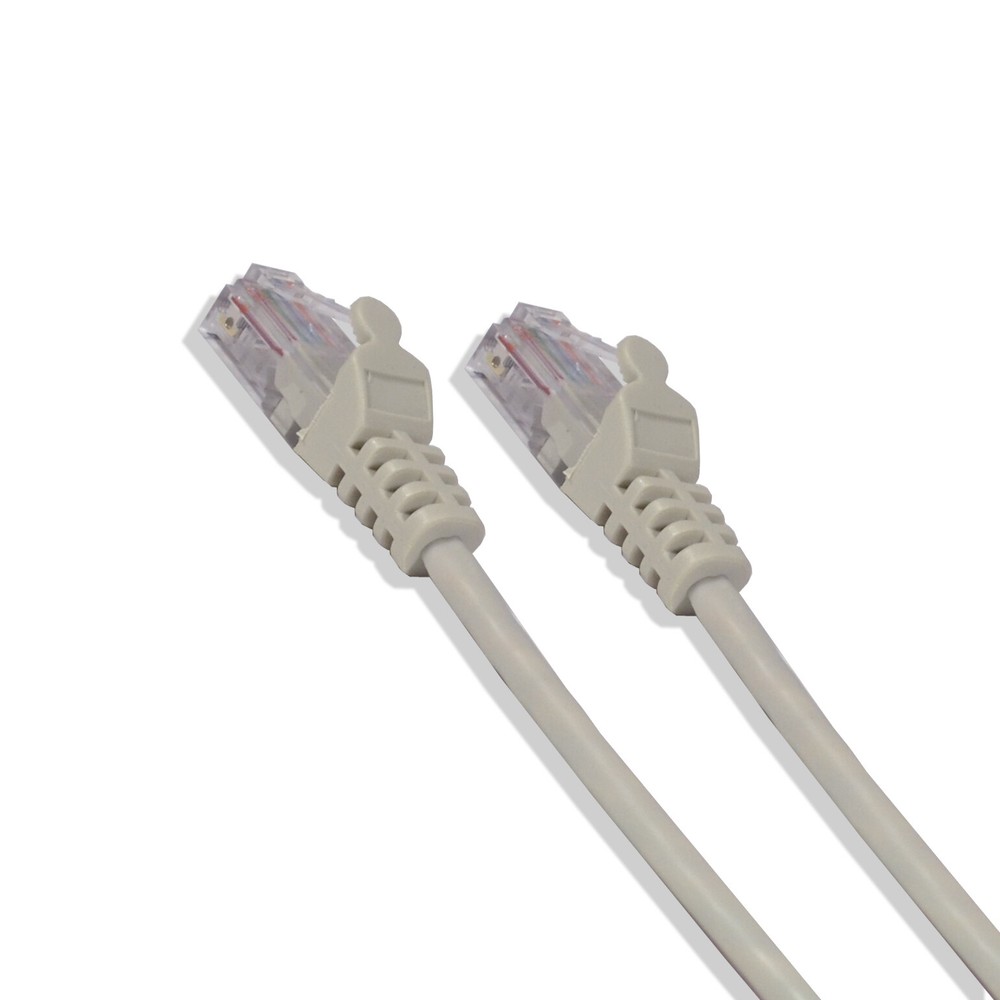 1FT Cat5e UTP Ethernet Network Patch Cable RJ45 Lan Wire Gray (25 Pack)