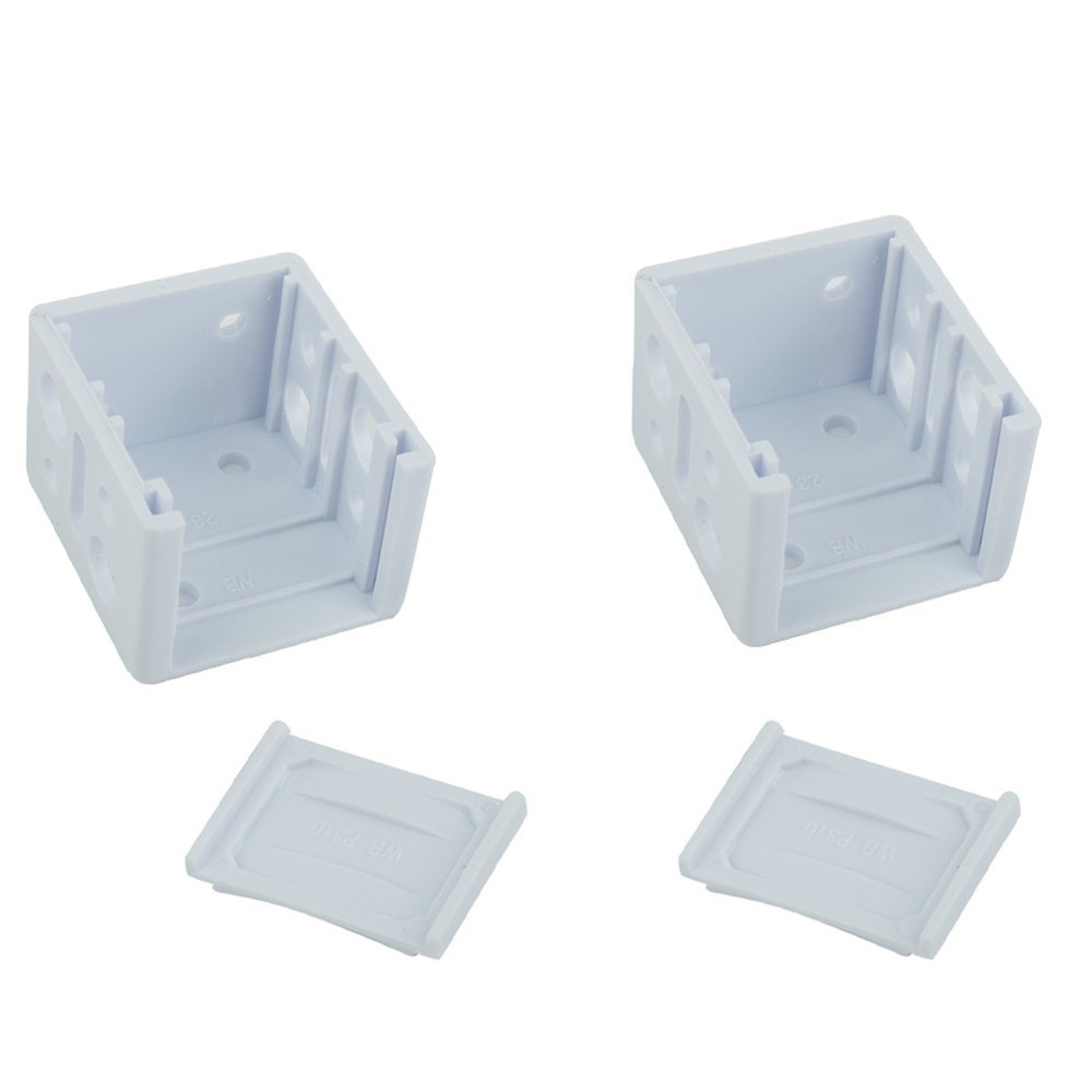 Blind Brackets Mounting Support Simple White Low Profile Box Plastic Reliable